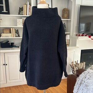 Free People Midnight Black Cowl Neck Sweater